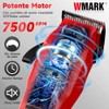 WMARK 1005 Máquina Cortar Cabello Profesional Inalámbrica, Rojo