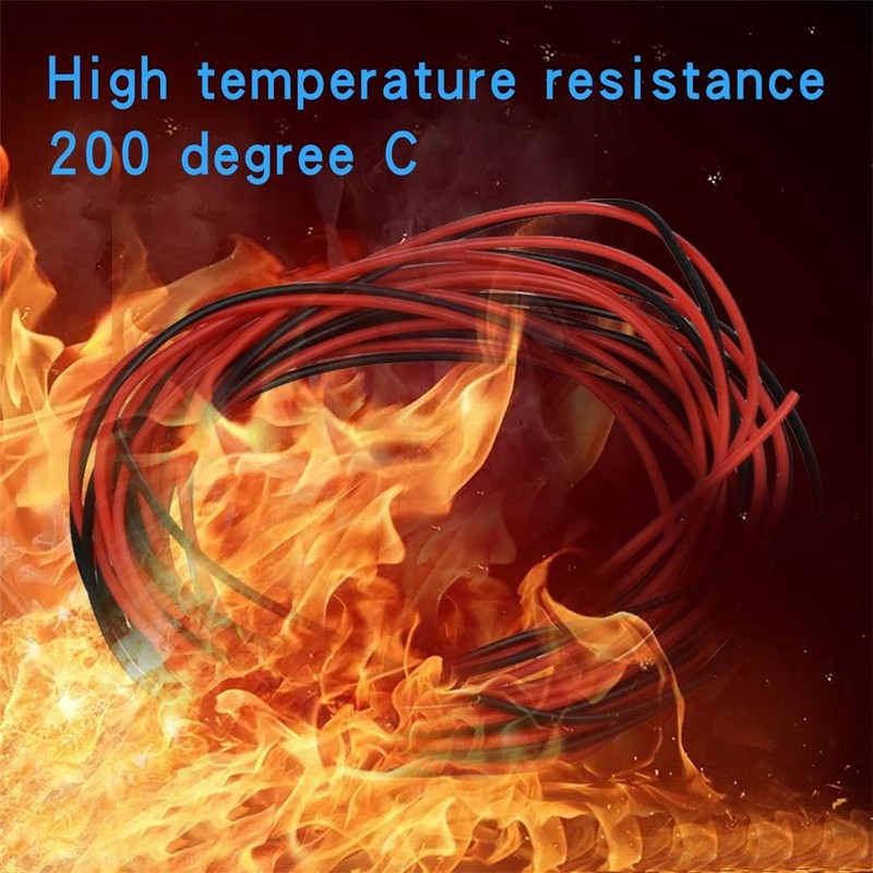 BNTECHGO 30 Gauge Silicone Wire 10 ft red and 10