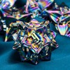 ARUOHHA DDN Metal Dice Set Rainbow D&D Dice Box, 7PCS