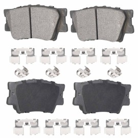 4PCS Premium Ceramic Disc Brake Pads Set Compatible with Toyota Camry 2007-2023 Lexus ES300h 2013-2018 Avalon 2008-2018 Rear