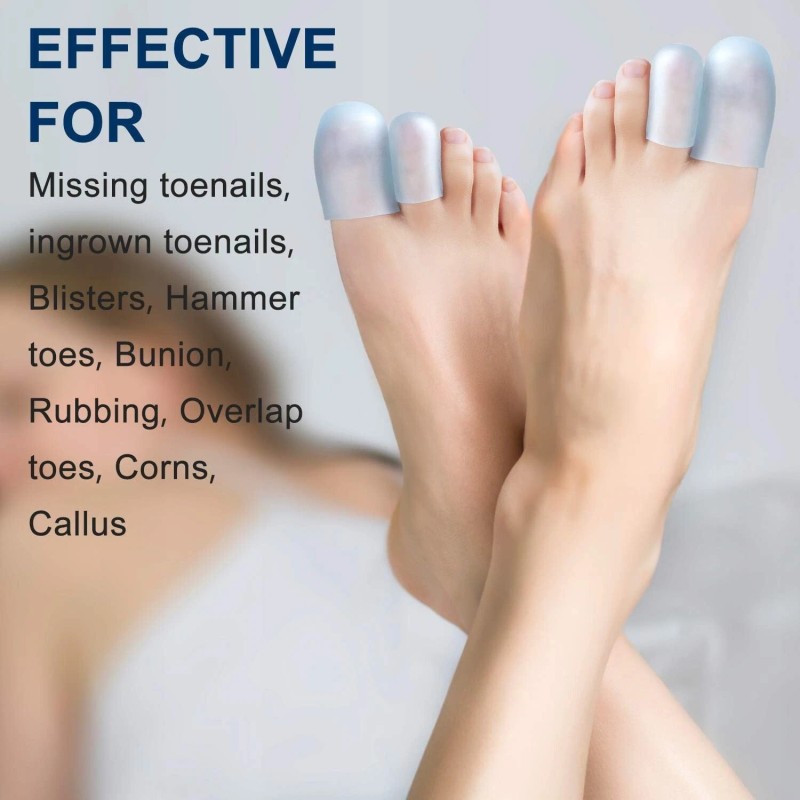 Promifun Gel Toe Caps, 10 Pack Toe Protectors for Women,