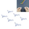 50pcs Paper Clips Strong Clamping Power Electroplating Process Colorfast Paperclips