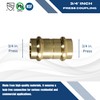 2 Pcs XFITTING 3/4 in x 3/4 in Press Coupling,
