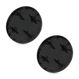 Electric Meter Cover Plate for Milbank 6002, Plastic, Black, 2-Pack