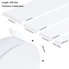 White Foam Weather Stripping Door Seal,1.18 Inch Wide X 1/13