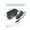 12V Charger for Audio Technica Turntable Charger Power Cord for