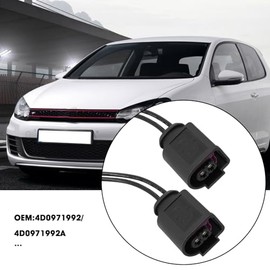 Pack of 2 2 Pin Horn Connection Cable 20 cm 16 AWG 4D0971992 Compatible with VW Compatible with Jetta