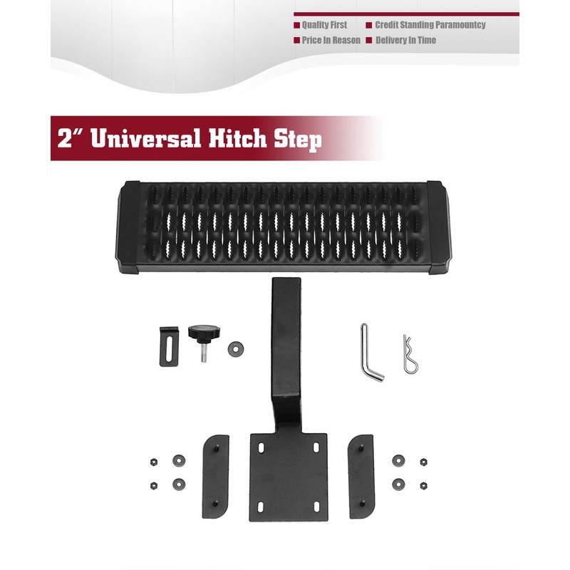 TAC Aluminum Hitch Step Universal Fit 2" Rear Hitch Receivers
