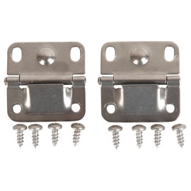 Coleman Replacement Cooler Hinges (2-Pack) Stainless Steel 2 Steel Hinges & 8 Mounting Screws to Repair Coolers