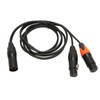 XLR Male to Dual XLR Female Cable Y Type Splitter