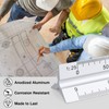 Set of 2 Scale Ruler: 30 cm Length Triangular Scale