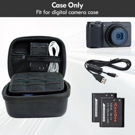 VOVMOEYA Digital Camera Case for Canon G7X3/G7X2/G7X/SX740/SX730/SX720, RICOH GR3X/GR3/GR2/GR, Sony ZV1F and RX100 Series,Panasonic Lumix DC-TZ99 with Zip Mesh Pocket, Anti-Scratch Waterproof