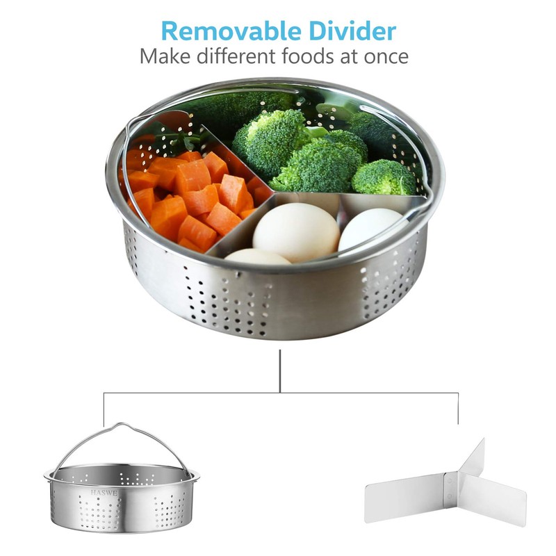 Haswe Steamer Basket for instant Pot Pressure Cooker, Accessories Set