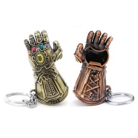 VNFLY Infinity Gauntlet Keychain Bottle Opener Thanos Glove Keychain Bottle Opener Thanos Beer Bottle Opener Keychain (Bronze)