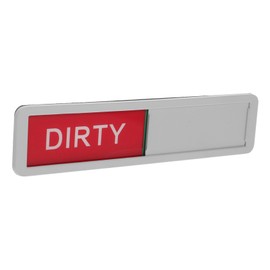 Operitacx Clean Dirty Sign Dishwasher Magnet Clean or Dirty Dirty Clean Dishwasher Magnet Dishwasher Clean Dirty Sign Zinc Alloy Silver