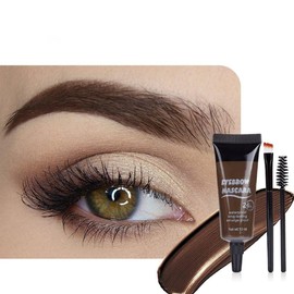 Gel de Cejas Perfectas, Maquillaje para Cejas Duración 24h, Mascara Tinte Fijador para Cejas, Professional Makeup con Pincel y Cepillo Cejas (3)      