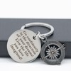 TRIXES Compass Keyring Go Confidently in The Direction of Your