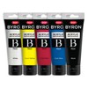Jasart Byron Acrylic Paint, 75 ml, Primary Cool, (5 Pieces