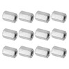 PATIKIL M8 x 1.25-Pitch 304 Stainless Steel Hex Coupling Nuts,