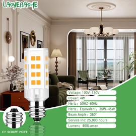 WE05X20431 LED Bulb WP22002263 4W 40W Equivalent, for Freezer, Refrigerator, Microwave, Range Vent Hood, Washer/Dryer Combo, 400Lumen, W10857122 Appliance Bulb AC100-130V Daylight White 6000K (2Pack)