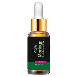 Vitalis Aceite de Moringa Puro Natural, 30 ml, Antiarrugas y Antimanchas, Uso Día y Noche