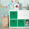 Yunkeeper Green Foldable Storage Bins, 11x11x11, Set of 3, (Fabric