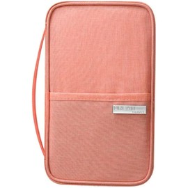 Porta Pasaporte, Organizador de Documentos de Viaje - Rosa
