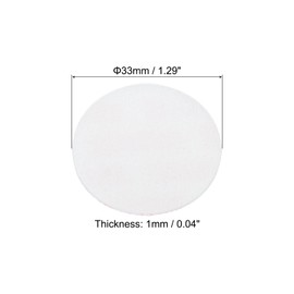 PATIKIL 33mm/1.29inch Foam Lid Liner, 100Pcs PS Foam Resistant Tamper Pressure Sensitive Seal for Bottle Cap Liners Seals, White Red