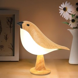 Small Cute Bird Table Lamp with Timer, Touch & Remote Control Bird Night Light, Cordless Bedside Lamps, Desk Lamp for Reading, 3-Way Dimmable USB Rechargeable Battery 2600mAh Nightstand Lamps, Decor