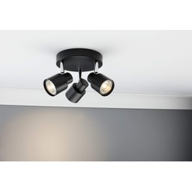 Knightsbridge Triple GU10 Spotlight in Brushed Chrome