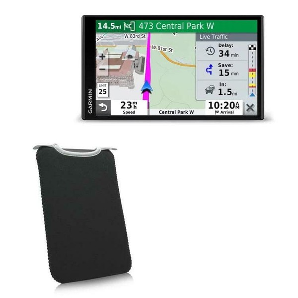 BoxWave Case Compatible with Garmin DriveSmart 65 - SlipSuit, Soft