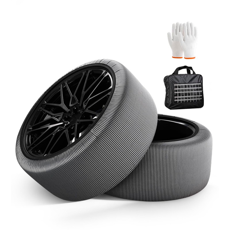 Snow Socks for Tires - Auto Accessories Ultimate Grip Alternative