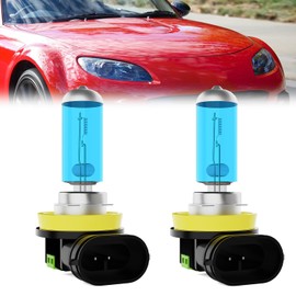 LECCIBUB Fog Light Bulbs Fit For Mazda MX-5 MIATA 2006-2015, H11 Fog Lights Halogen Bulb, 6000K White Light, Plug and Play, Pack of 2