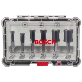 Bosch Professional 6-Piece Groove Cutter Set (for Wood, Accessories for Routers with 8 mm Shaft)