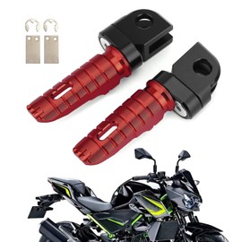 Artudatech Front Footrest Foot Pegs for Kawasaki Z300 Z400 Z800 Z650 Z900 Z1000 NINJA 650 Motorcycle Red