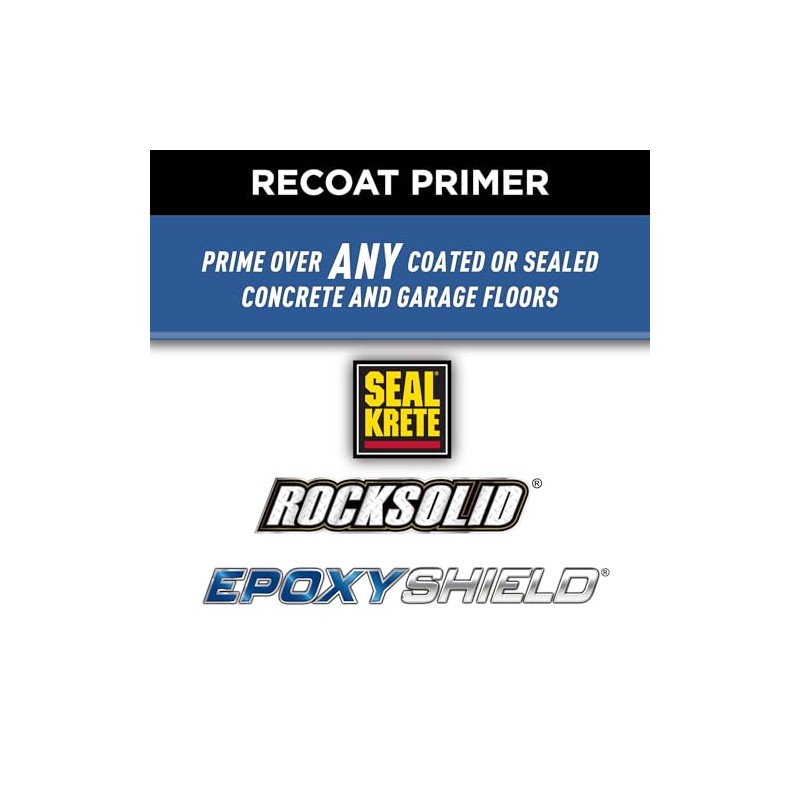 Rust-Oleum 338806 Concrete & Garage Floor Recoat Primer, Gallon, Gray