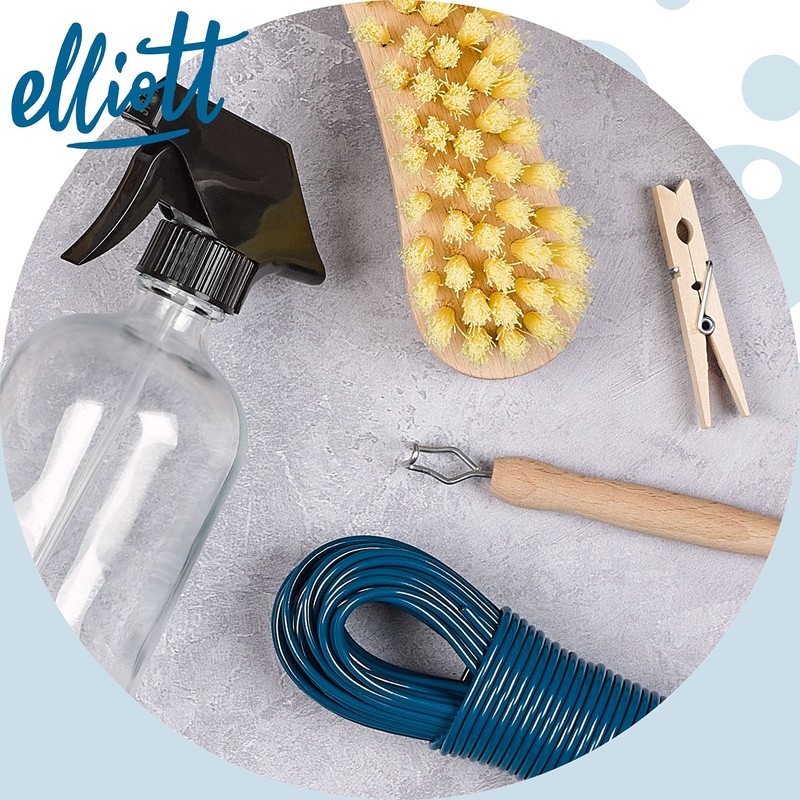 Elliott Steel Core Clothes Line, 20 Meters, White, Extra Stong,