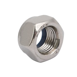 Sourcingmap 8pcs M12 x 1.25mm Pitch Metric Fine Thread 304 Stainless Steel Hex Lock Nuts