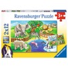 ラベンスバーガー(Ravensburger) ジグソーパズル 07602 4 楽しい動物園(12ピース×2)