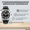 MAUJOY Talking Watch for Men, German Speaking Men's Watch, Large