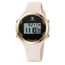 L LAVAREDO Watches for Women 3ATM Waterproof Outdoor Digital Sport Watches Stopwatch Wrist Watch with Alarm Clock, Gifts for Women