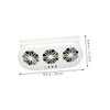 CHILDWEET Car Window Exhaust Fan USB Ventilation System for Cars