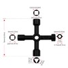 1 x 4-way multifunctional utility key, universal cross key, control