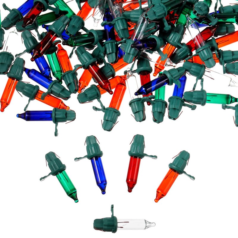 Mudder 60 Count Replacement Christmas Tree Light Bulbs 2.5v 0.425