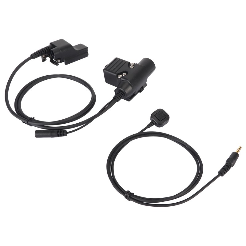 U94 PTT Adapter Durable Portable Military Intercom Headset Adapter for