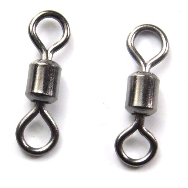 ZENRICK OKVYN 100 PCS Fishing swivels Rolling Swivels Solid Ring
