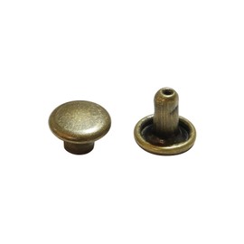 KIYOHARA SUN11-134 Double Sided Caulking Set, Small, 25 Pairs, Diameter 0.2 inches (6 mm), Antique Gold