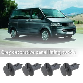 YINETTECH 50 x Grey Longer Trim Panel Fixing Lining Clips Carpet Compatible with Transporter T4 T5