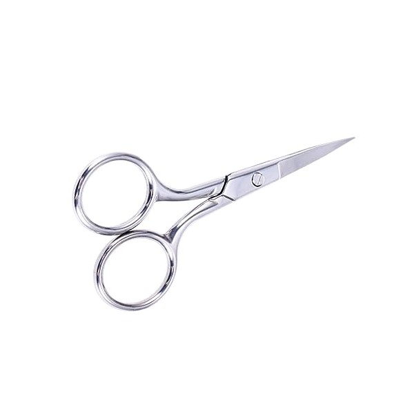 LIFKOME 2pcs Stainless Steel Eyebrow Scissors and Nose Hair Trimmers