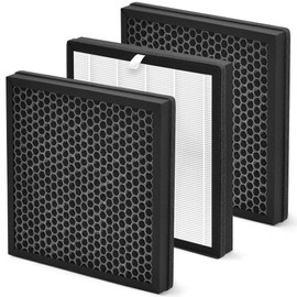 Zouhwaso G3 True HEPA Filter Compatible with AMEIFU G3 Air Puri-fier Models AMEIFU G3/VEWIOR A3/HQZZ-260 Air Puri-fier Filter, AMEIFU G3 Sferf-30 Filter with Pre-Filter, H13 HEPA and Carbon, Pack of 3